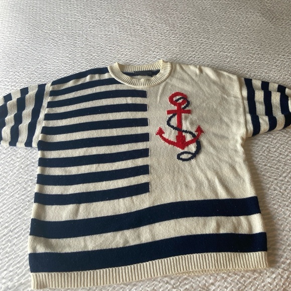 VTG Mademosielle Knitwear Short Sleeve Sweater Sz L Made In USA - Picture 1 of 8